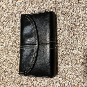 Vintage Buxton Black Leather Wallet